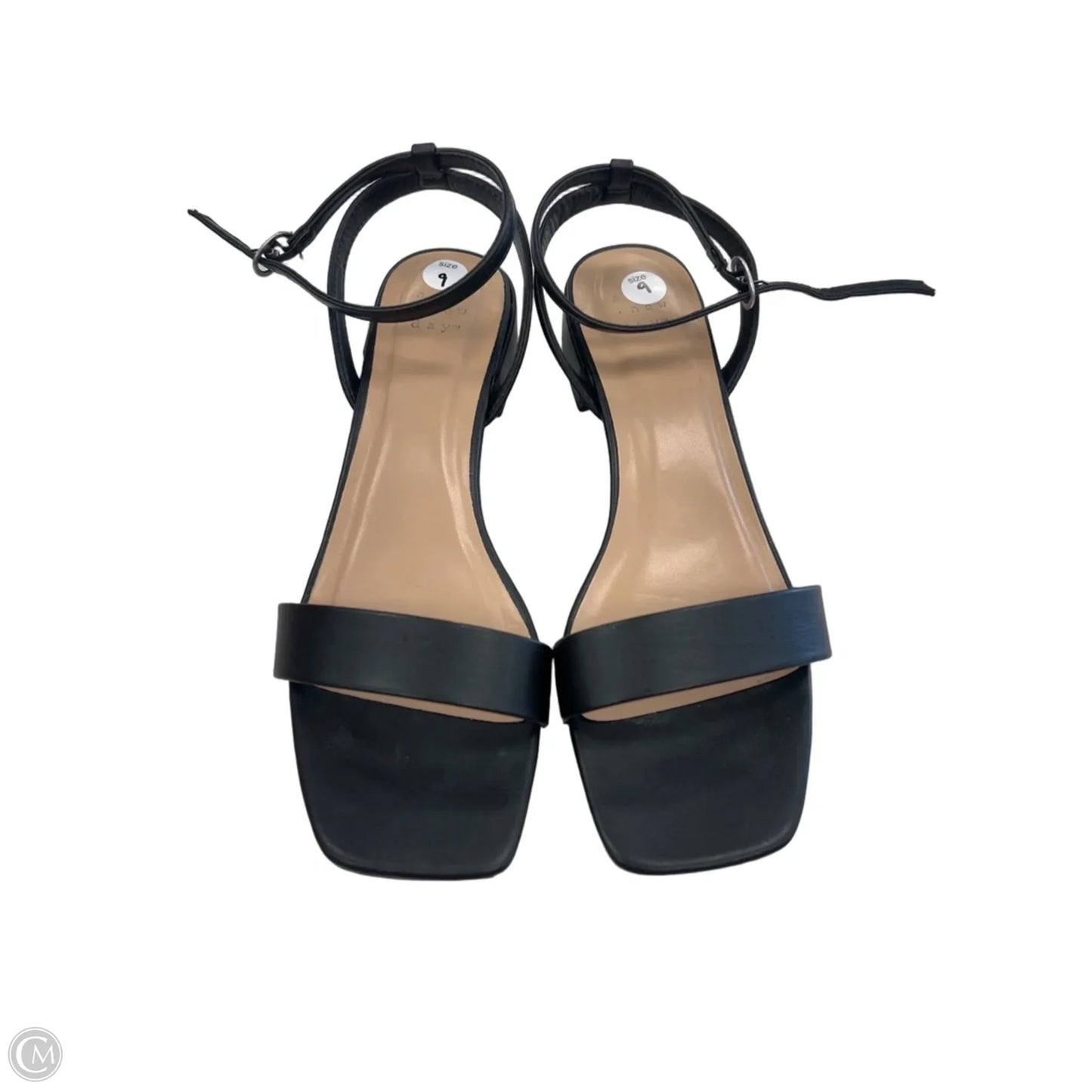 Sandals Heels Kitten By A New Day In Black, Size: 9