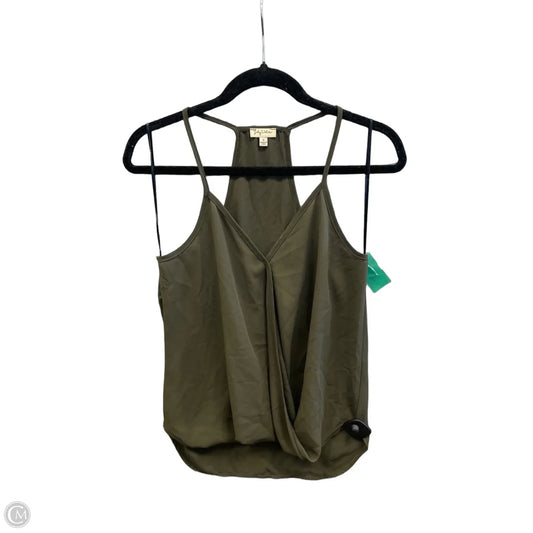 Top Sleeveless By Lily White In Green, Size: S