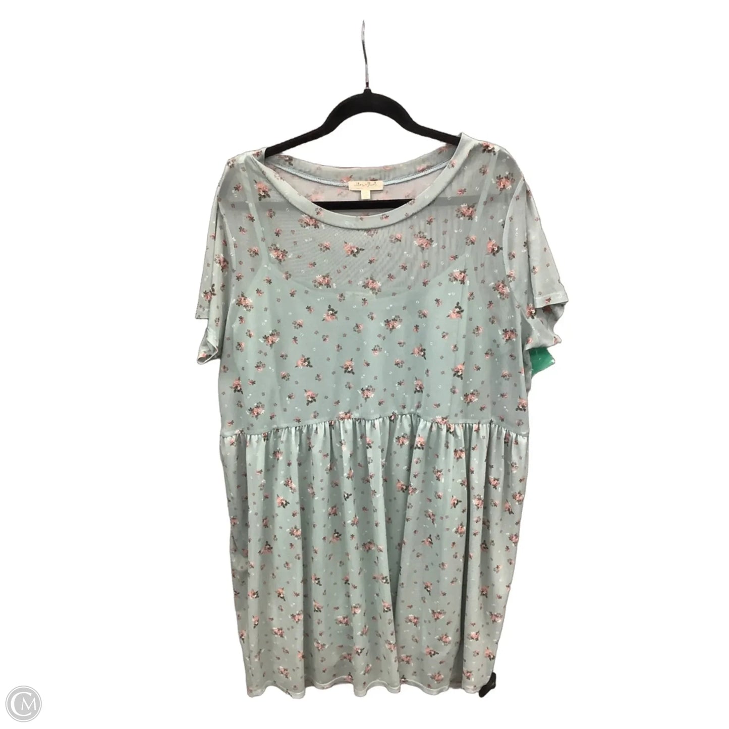 Dress Casual Midi By Ultra Flirt In Green, Size: 2x