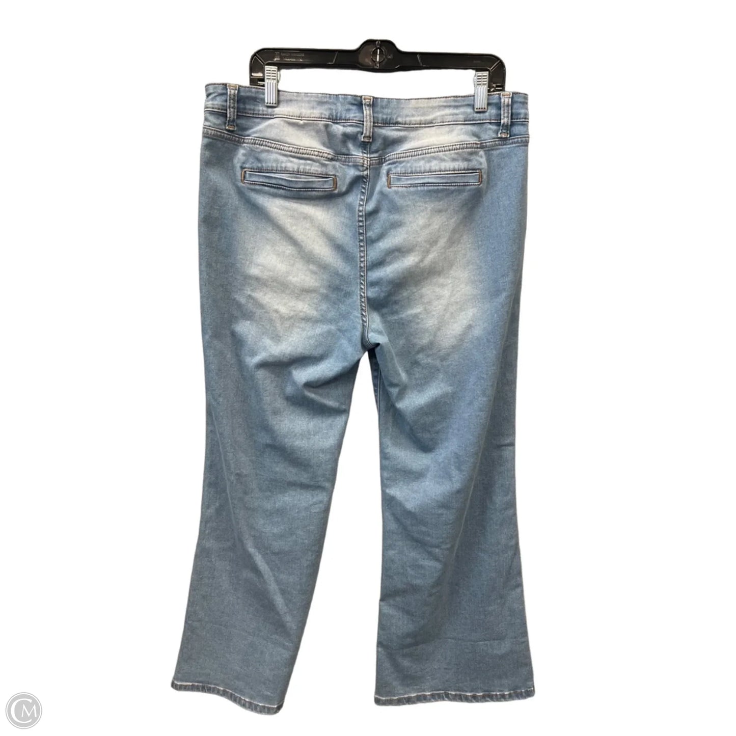 Jeans Flared By Time And Tru In Blue Denim, Size: 16