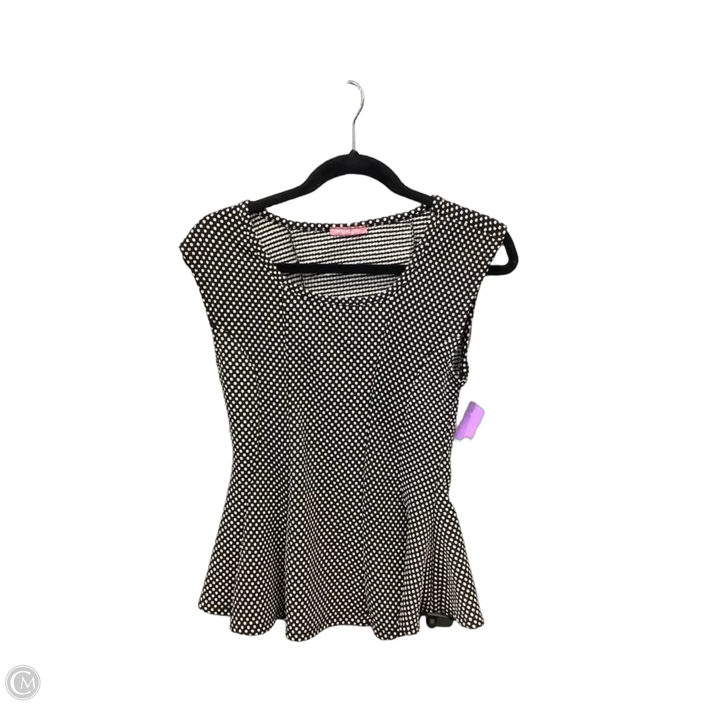 Top Sleeveless By Clothes Mentor In Polkadot Pattern, Size: L