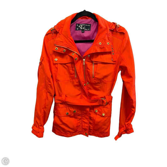 Jacket Utility By Clothes Mentor In Orange, Size: M