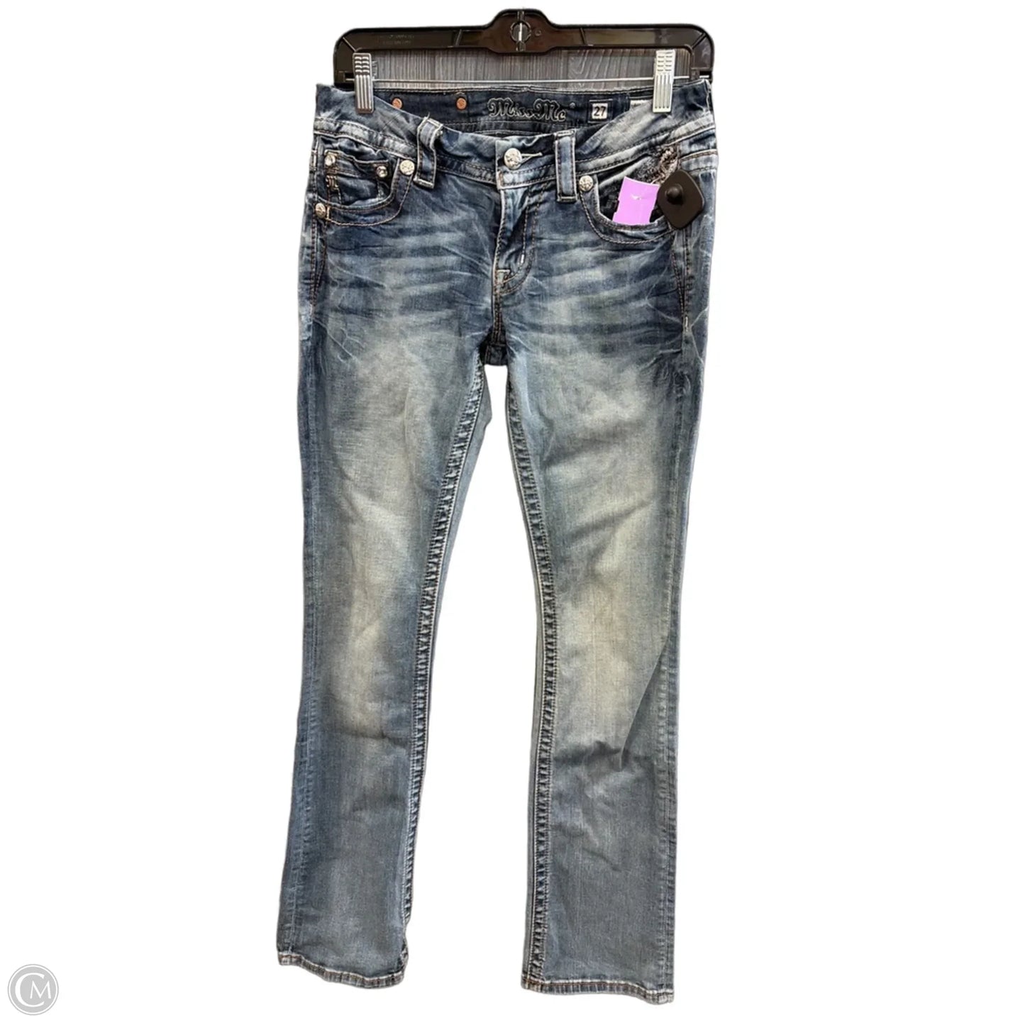 Jeans Boot Cut By Miss Me In Blue Denim, Size: 4