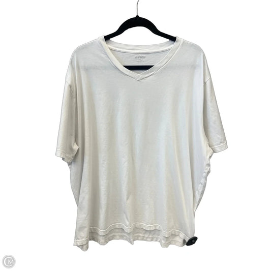 Top Short Sleeve By Old Navy In White, Size: Xxl