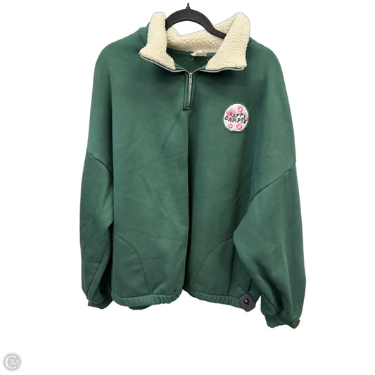 Sweatshirt Collar By Dee Elly In Green, Size: Xl