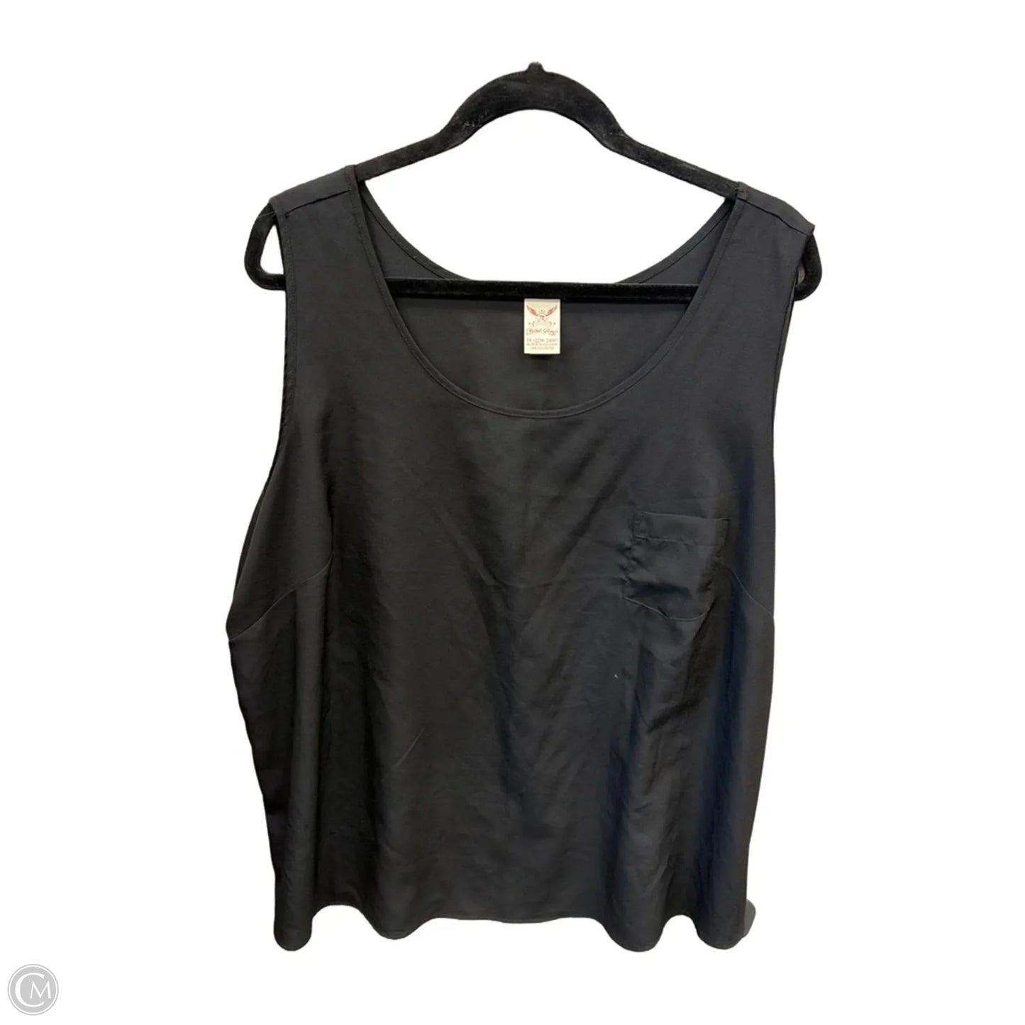 Tank Top By Faded Glory In Black, Size: 3x