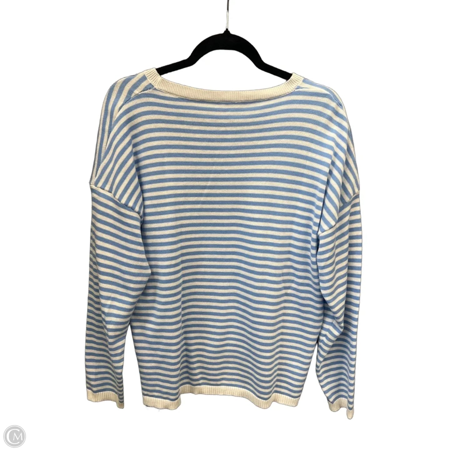Sweater By Clothes Mentor In Striped Pattern, Size: M