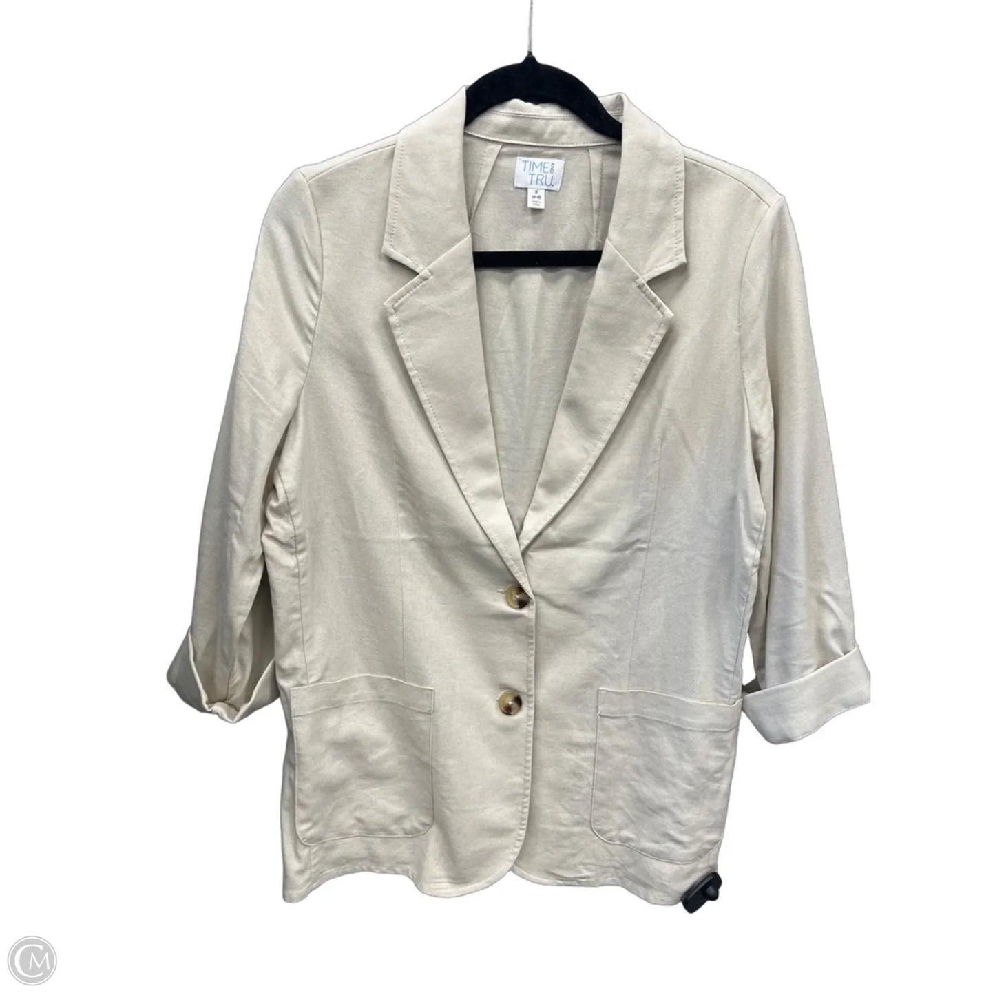 Blazer By Time And Tru In Tan, Size: S