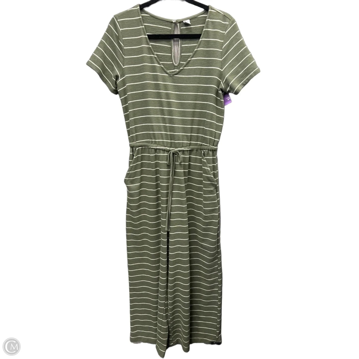 Jumpsuit By Old Navy In Green & White, Size: M