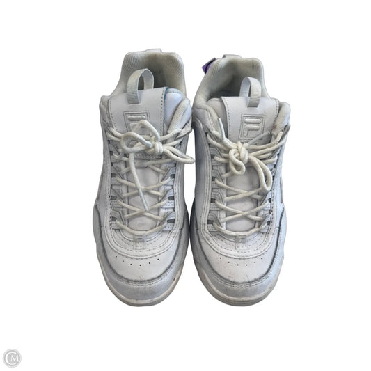 Shoes Athletic By Fila In White, Size: 7