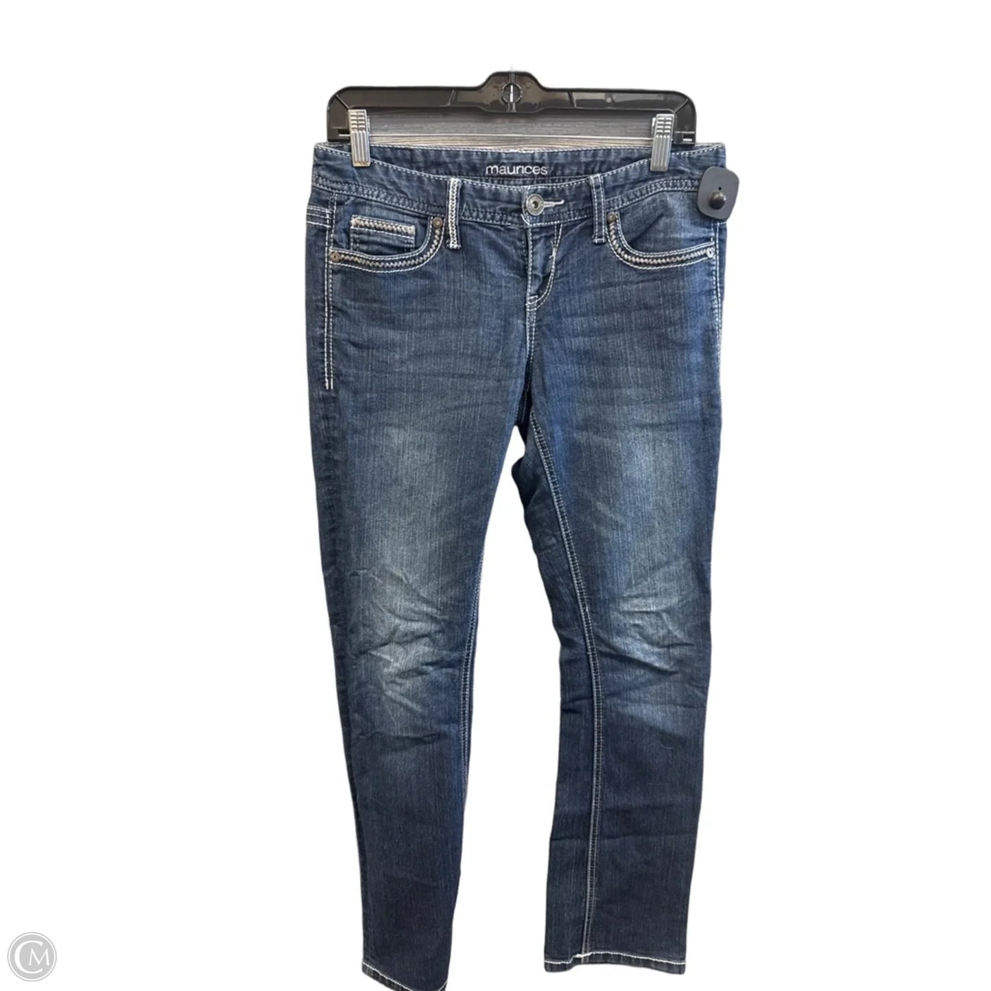 Jeans Straight By Maurices In Blue Denim, Size: 4
