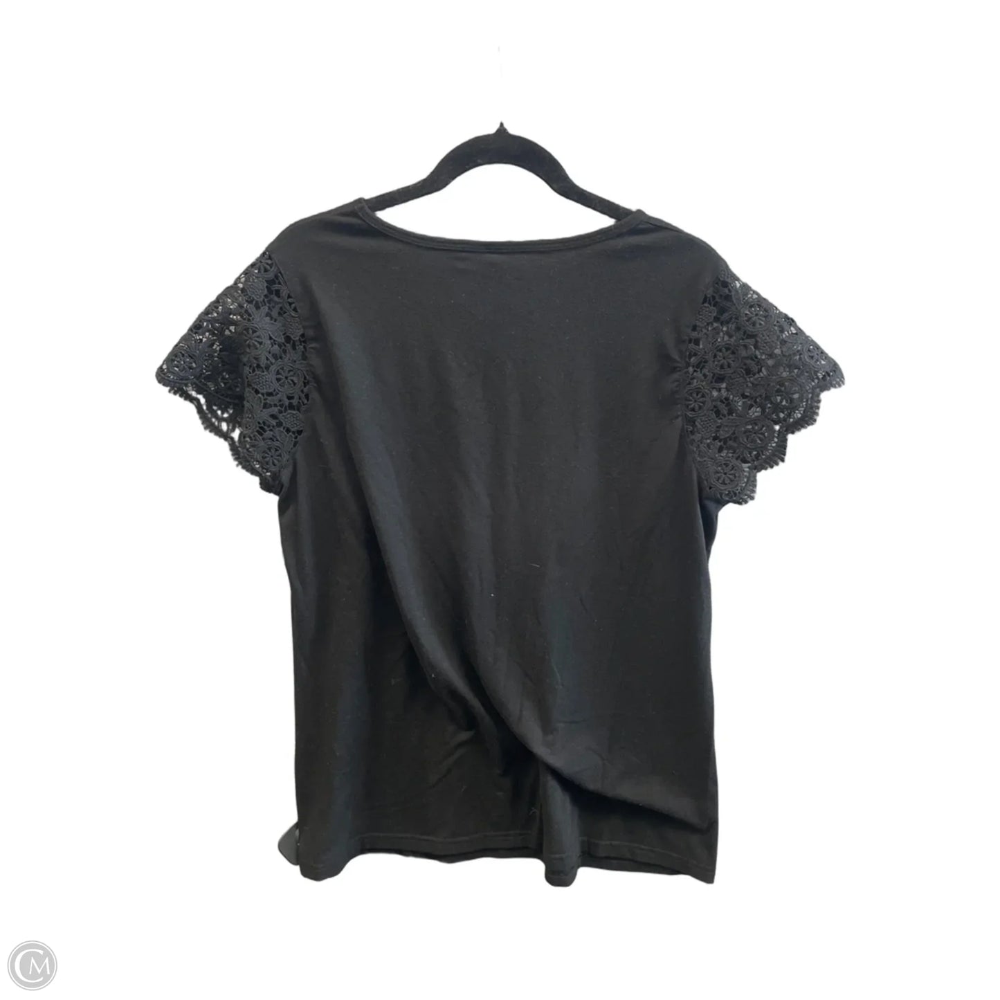 Top Short Sleeve By Clothes Mentor In Black, Size: Xl