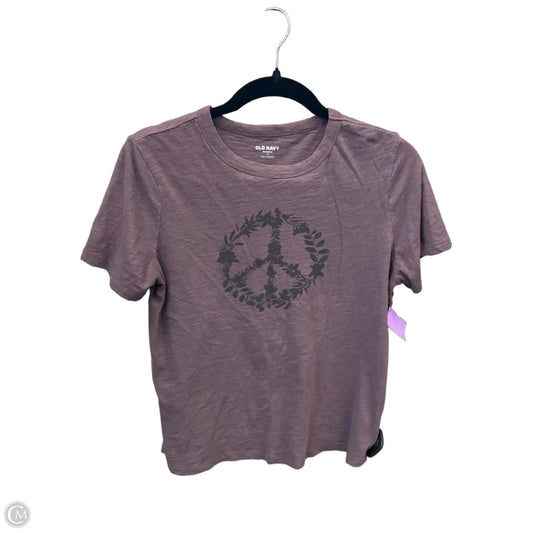 Top Short Sleeve By Old Navy In Purple, Size: S
