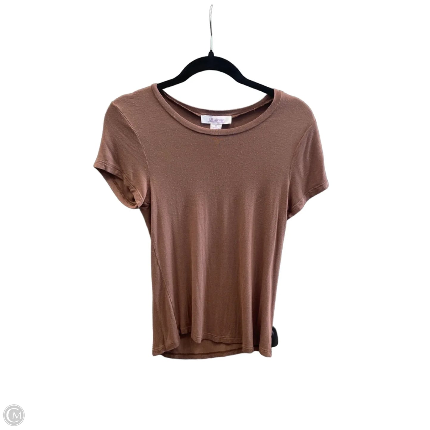 Top Short Sleeve By Clothes Mentor In Brown, Size: M