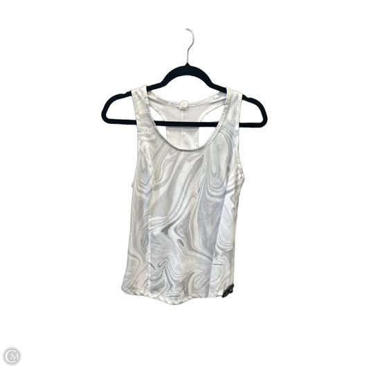 Athletic Tank Top By Fila In Grey & White, Size: S