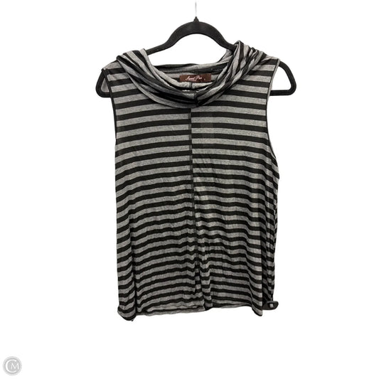 Top Sleeveless By Sweet Pea In Striped Pattern, Size: S