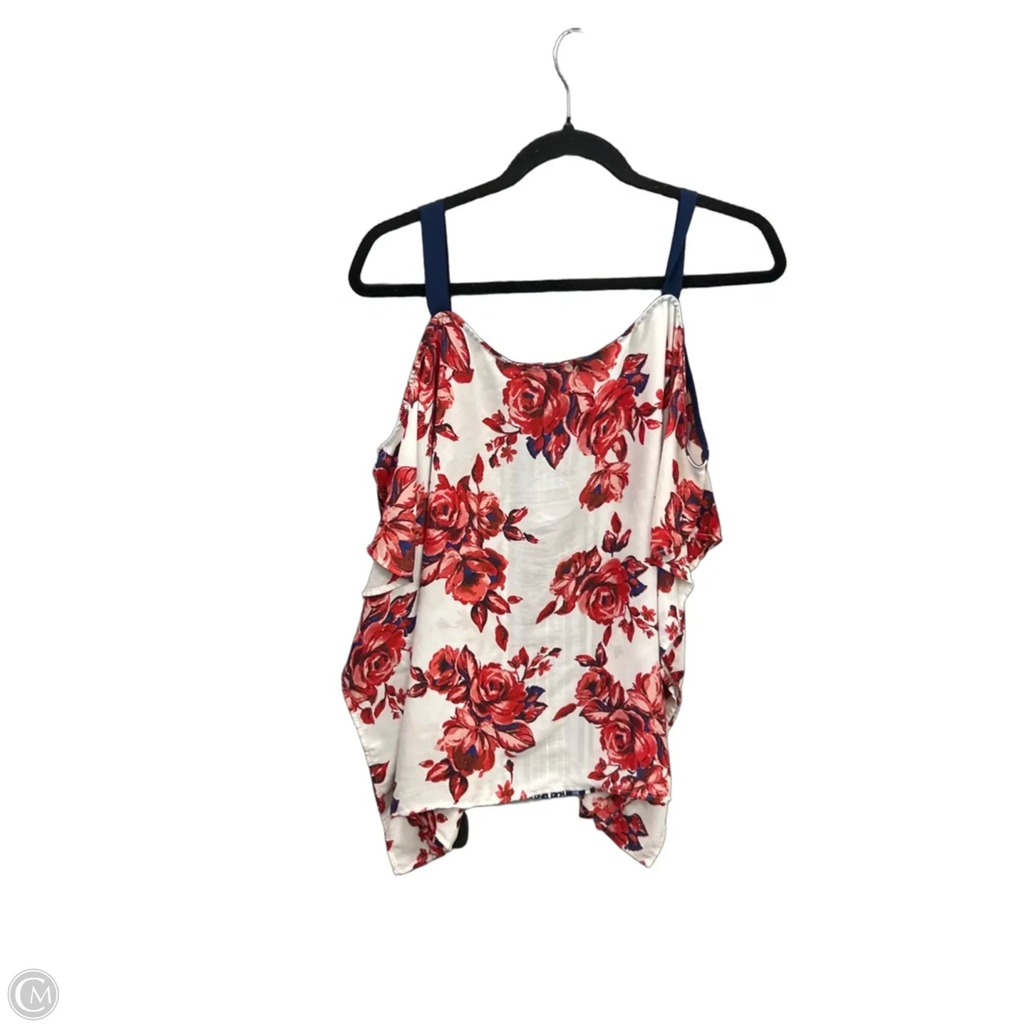 Top Short Sleeve By Heart And Soul In Floral Print, Size: 3x