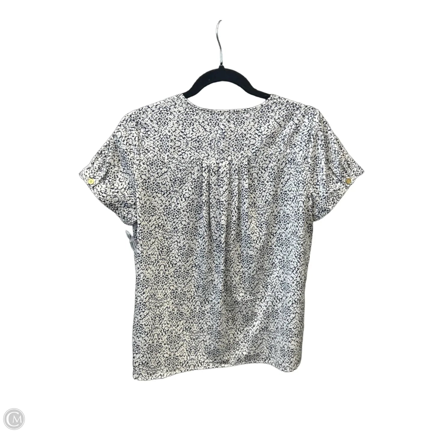 Top Short Sleeve By Limited In Blue & White, Size: S