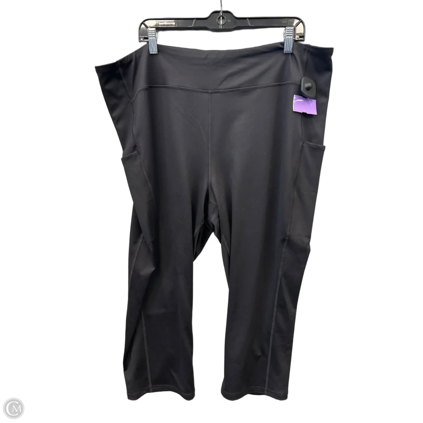 Athletic Capris By Tek Gear In Black, Size: 3x