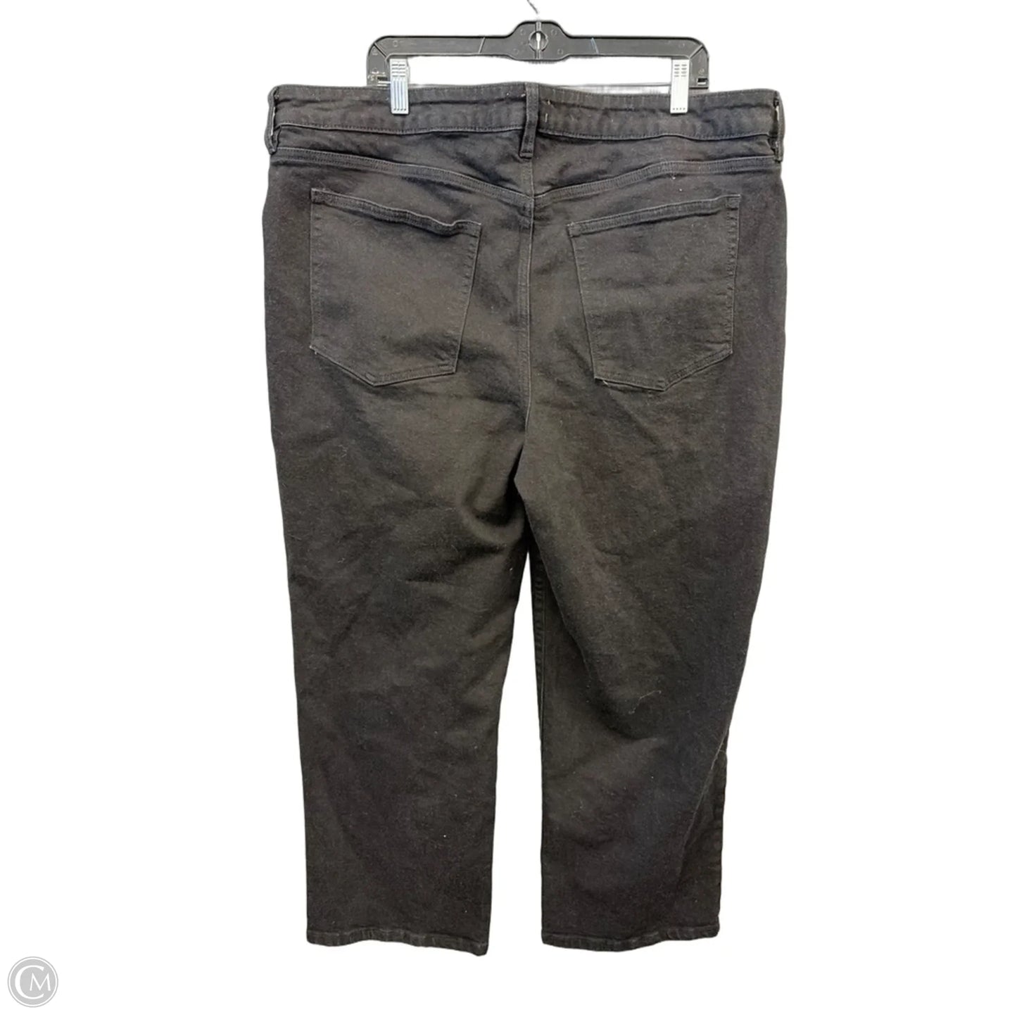 Jeans Straight By Ava & Viv In Black Denim, Size: 22