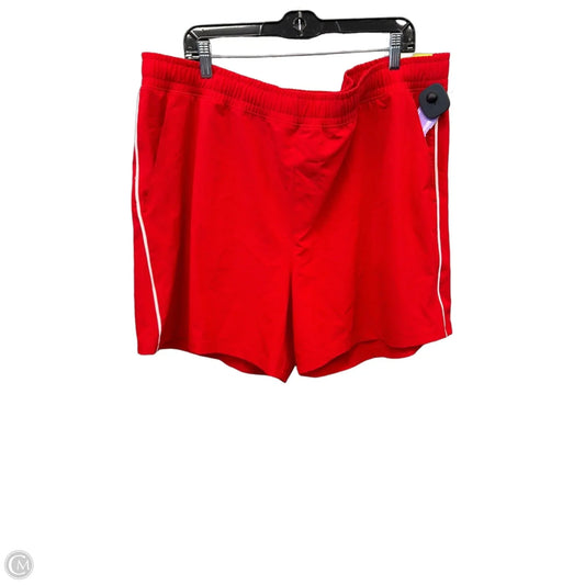 Athletic Shorts By Under Armour In Red, Size: Xxl