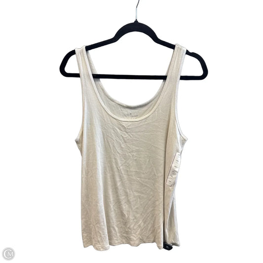 Top Sleeveless By A New Day In Cream, Size: Xxl
