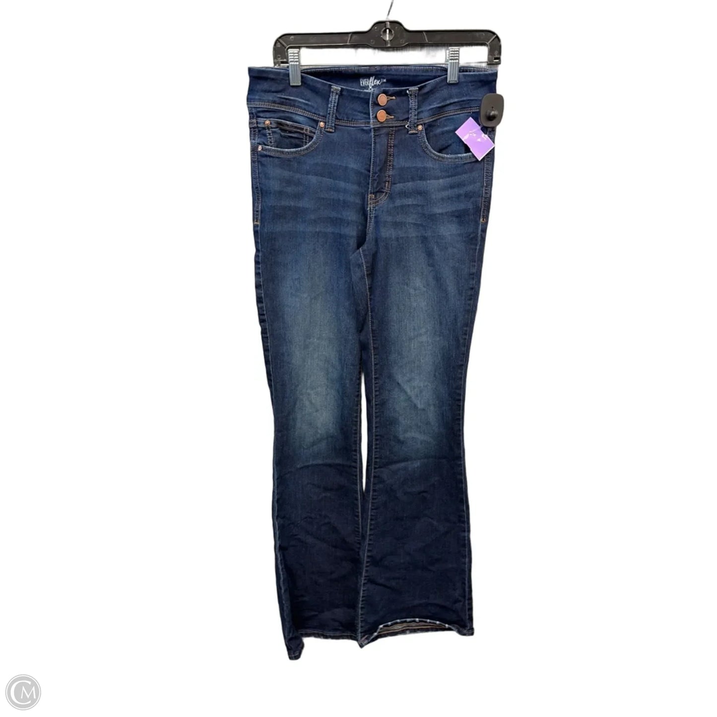 Jeans Flared By Maurices In Blue Denim, Size: 8