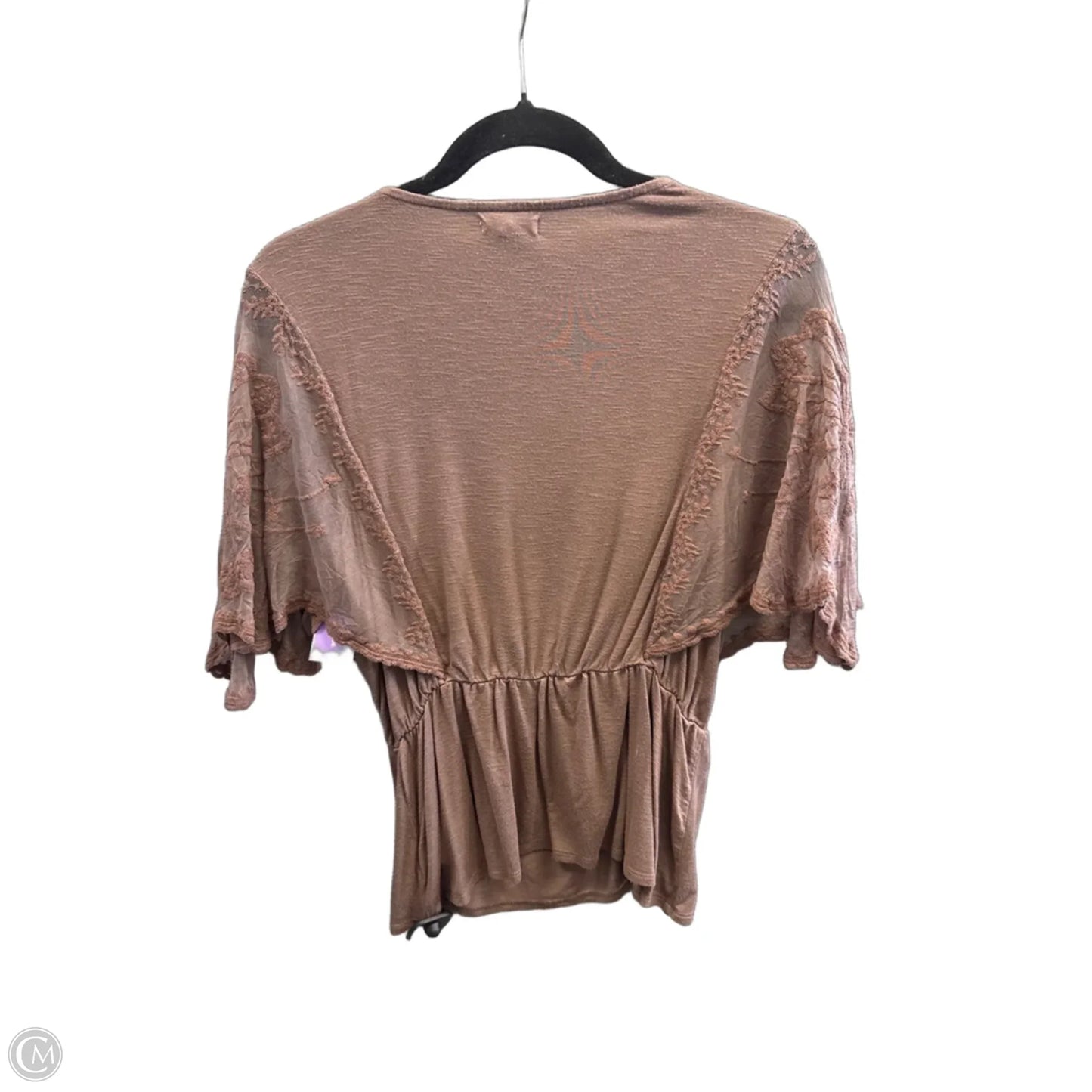 Top Short Sleeve By Maurices In Brown, Size: S