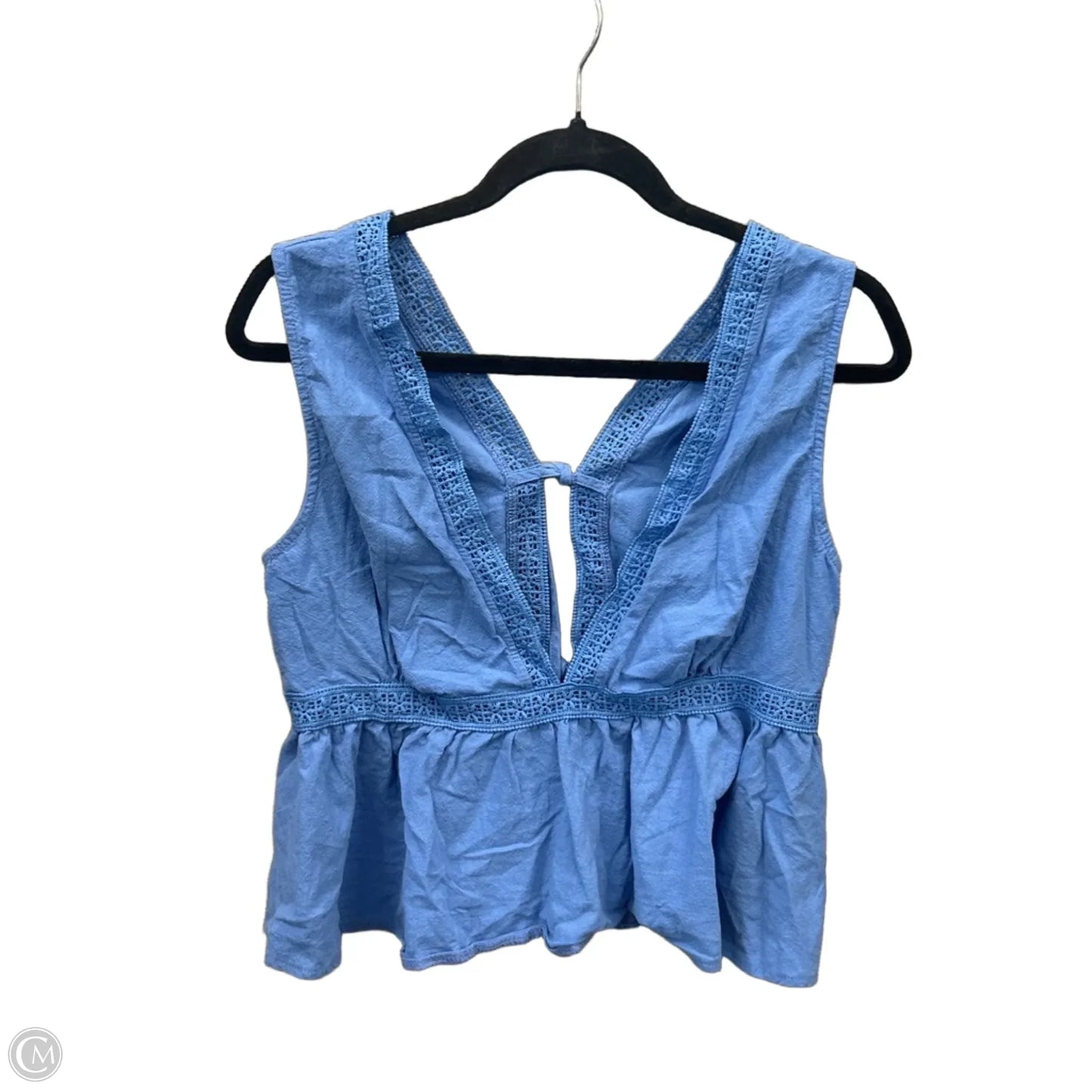 Top Sleeveless By Shein In Blue, Size: M