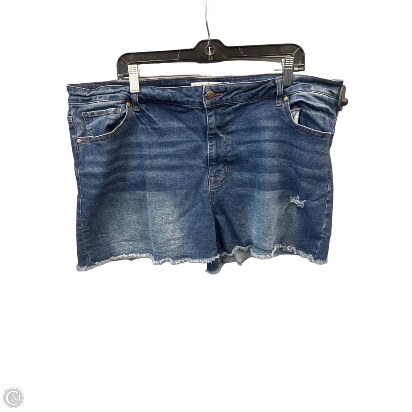 Shorts By Clothes Mentor In Blue Denim, Size: 18