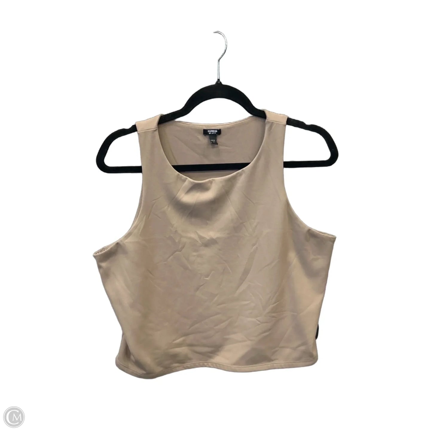 Top Sleeveless By Express In Brown, Size: Xl