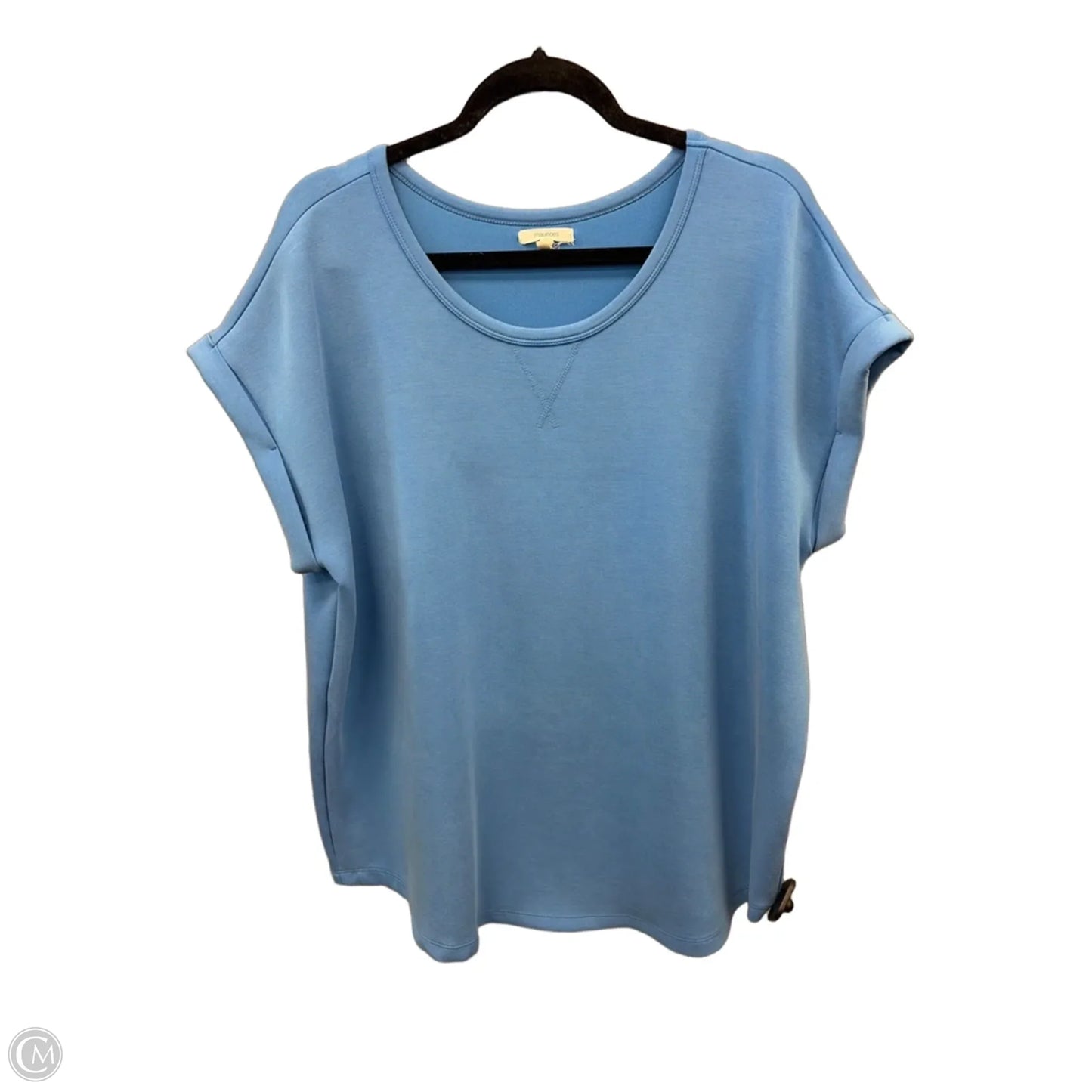 Top Short Sleeve By Maurices In Blue, Size: Xl