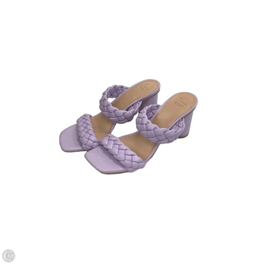Sandals Heels Block By A New Day In Purple, Size: 8