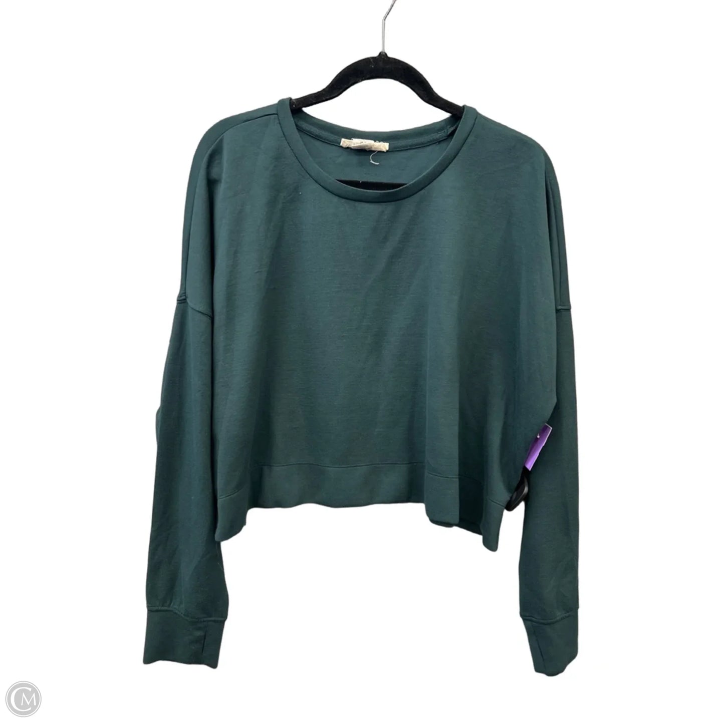 Top Long Sleeve By Happily Grey In Green, Size: Xl