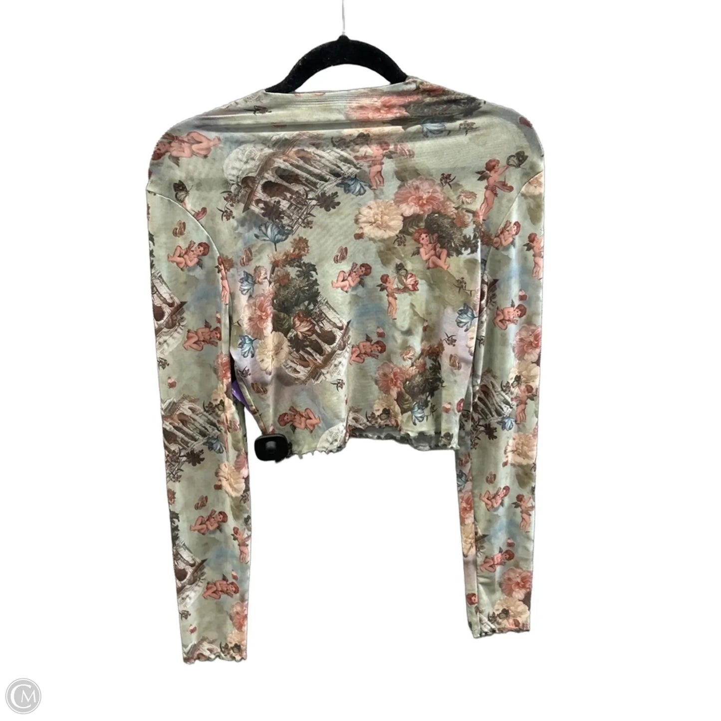Top Long Sleeve By Shein In Green, Size: L