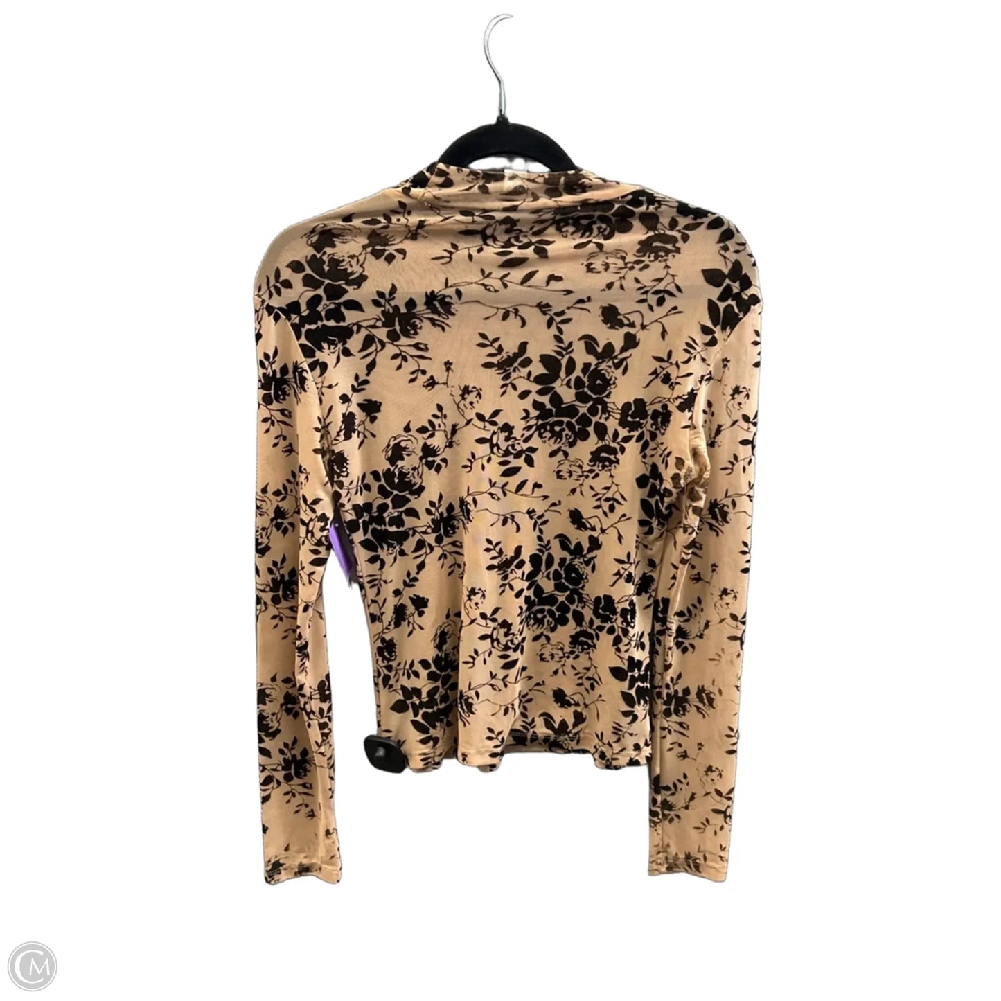 Top Long Sleeve By Clothes Mentor In Black & Cream, Size: S