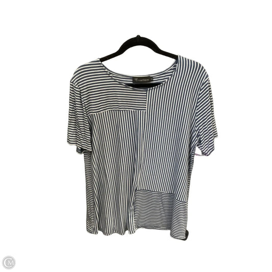 Top Short Sleeve By Clothes Mentor In Striped Pattern, Size: Xl