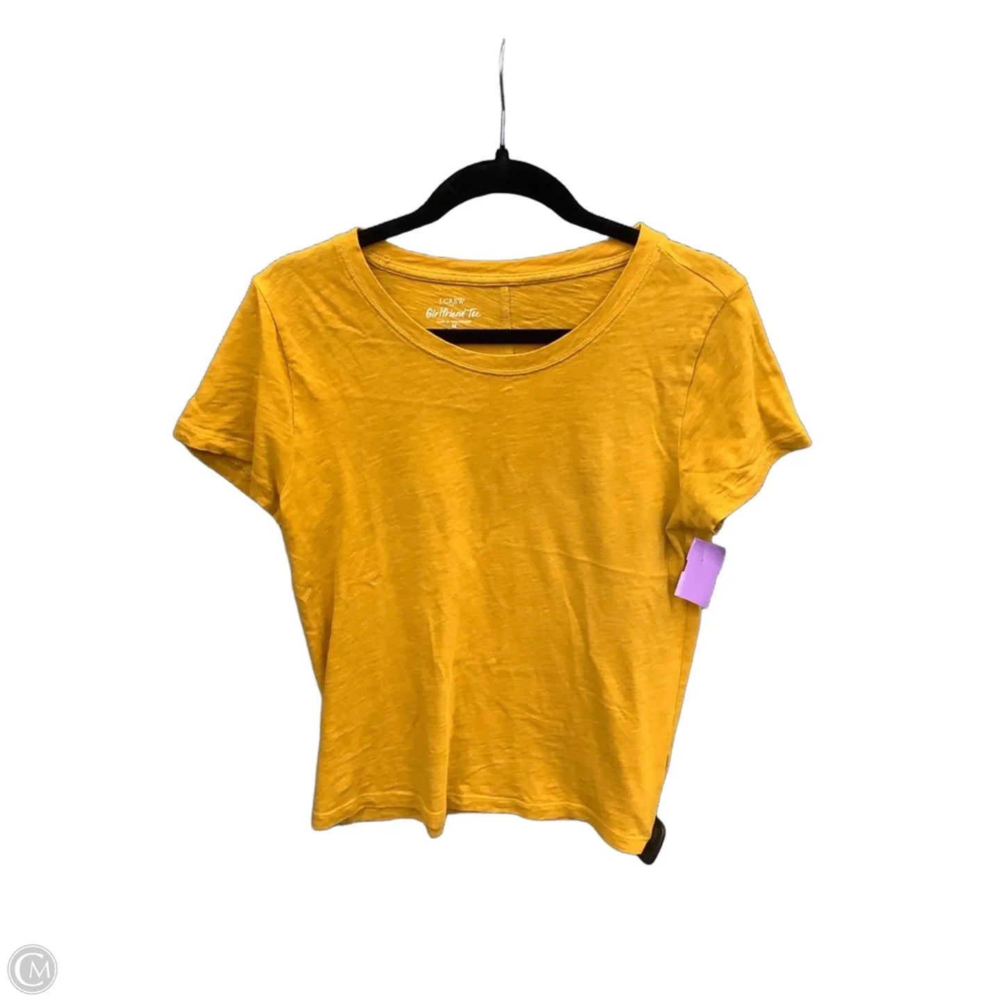 Top Short Sleeve By J. Crew In Yellow, Size: M