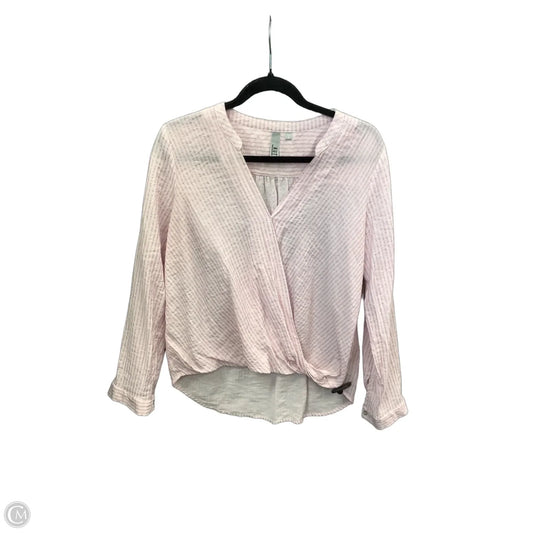 Top Long Sleeve By Kut In Pink, Size: M