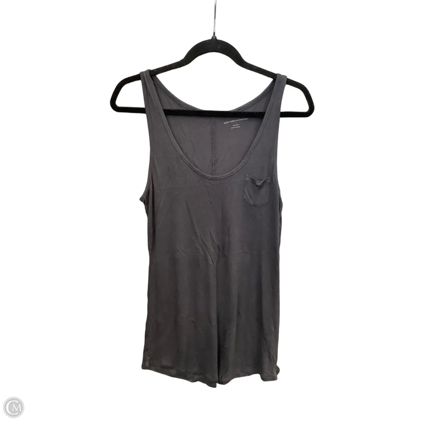 Tunic Sleeveless By New York And Co In Grey, Size: L