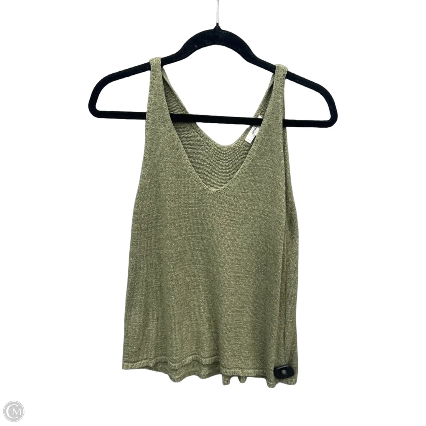 Top Sleeveless By Mine In Green, Size: M