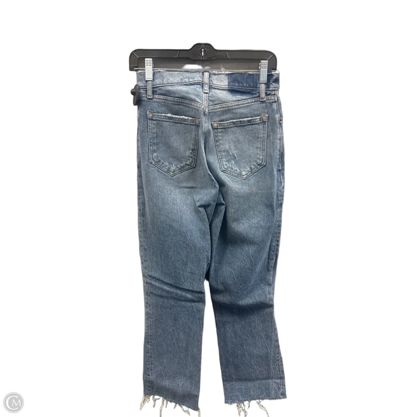 Jeans Straight By Abercrombie And Fitch In Blue Denim, Size: 0
