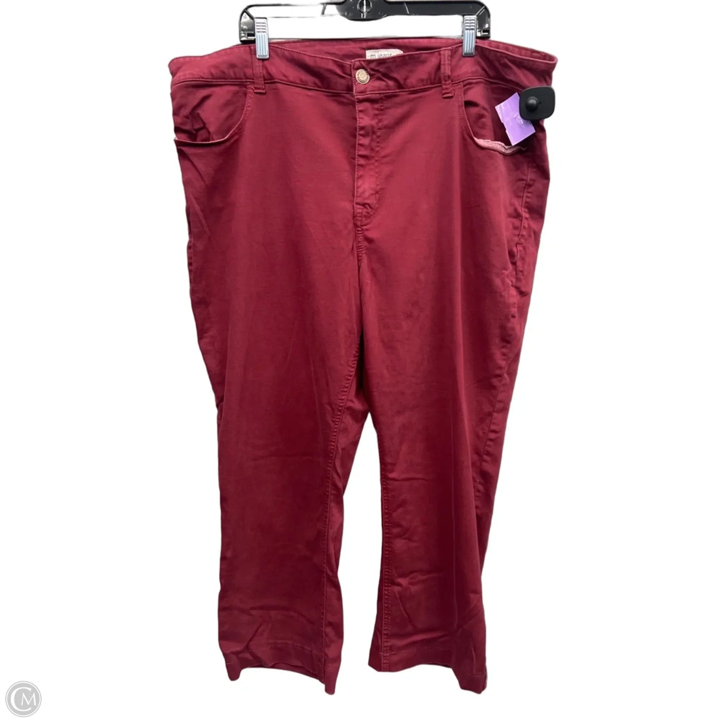 Jeans Skinny By Maurices In Red, Size: 24