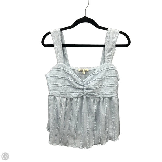 Top Sleeveless By Derek Heart In Blue, Size: 1x