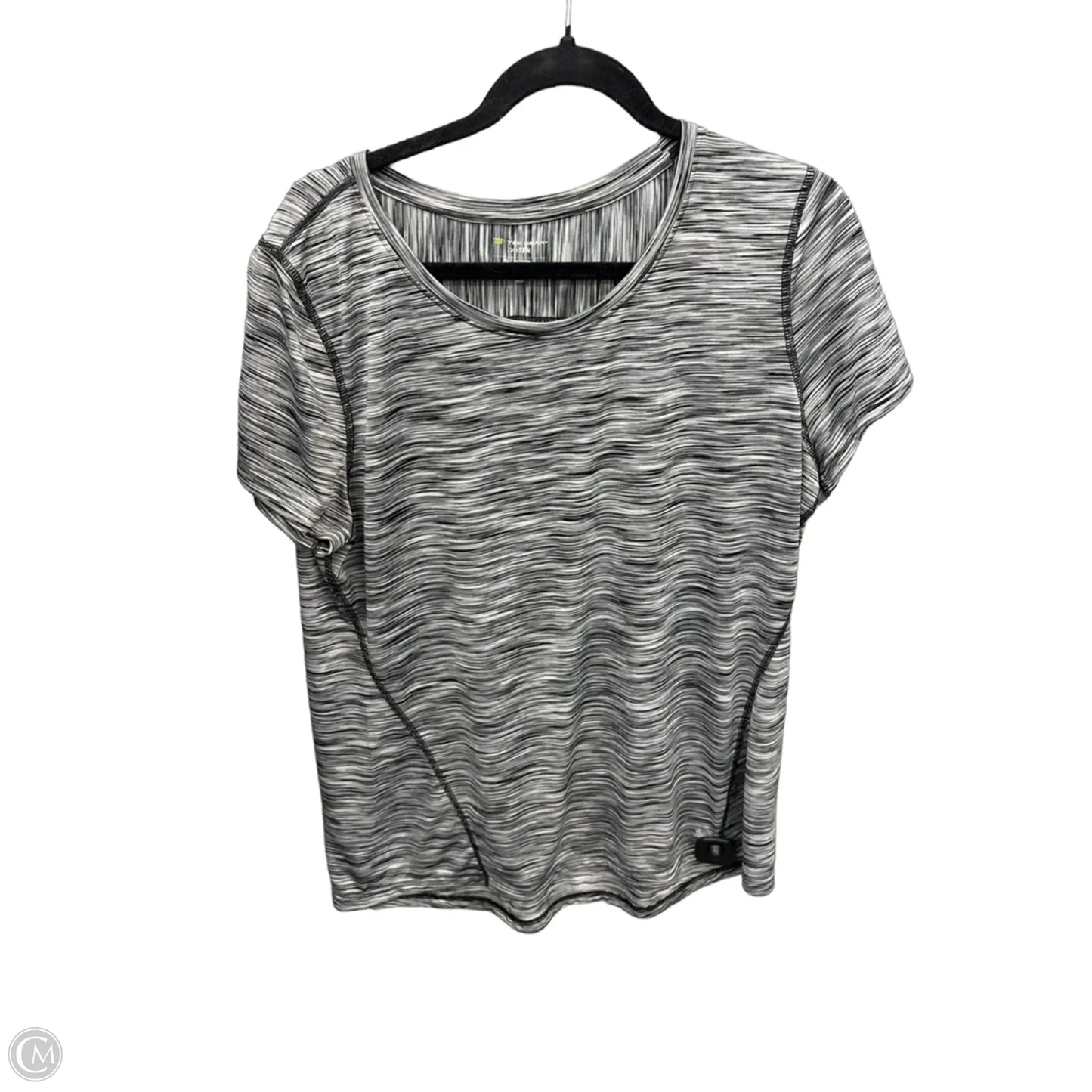 Athletic Top Short Sleeve By Tek Gear In Grey, Size: Xl