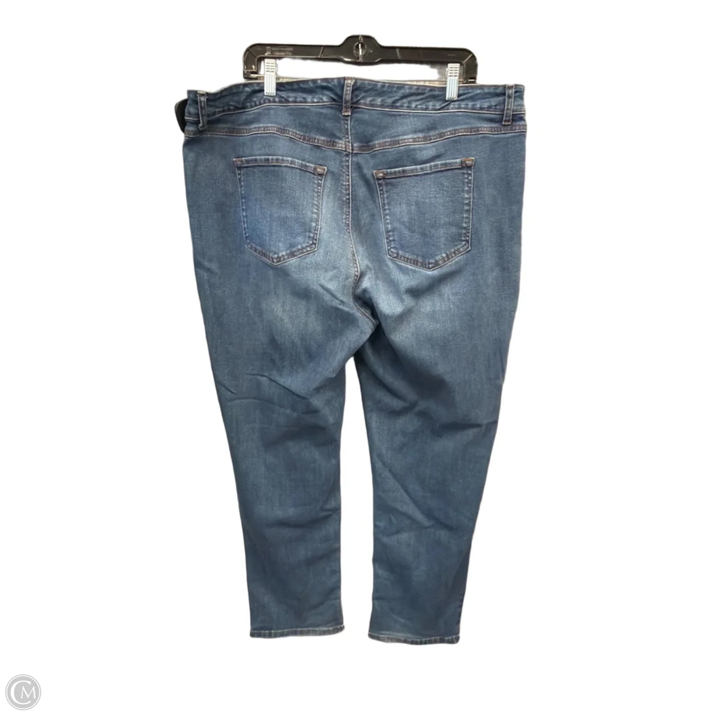 Jeans Straight By Terra & Sky In Blue Denim, Size: 20