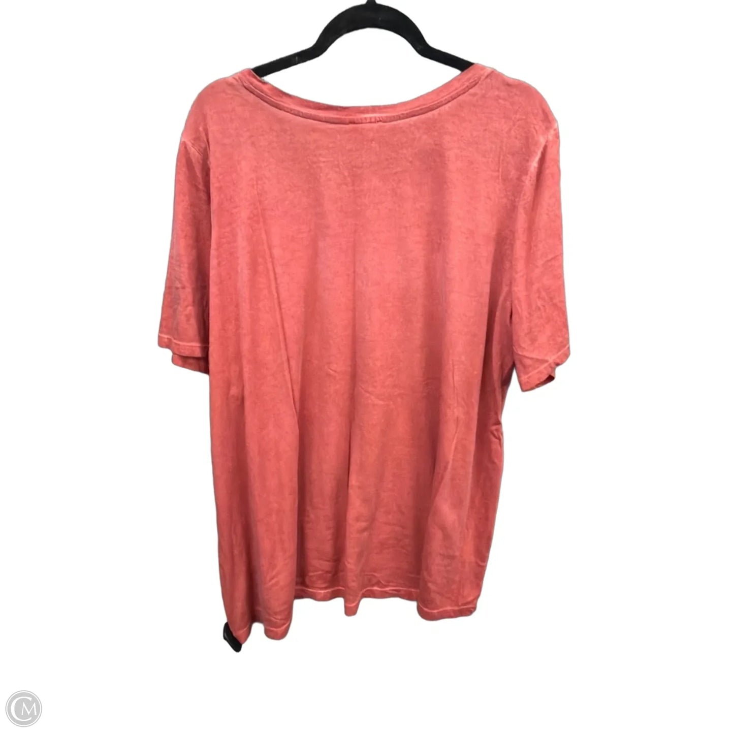 Top Short Sleeve Basic By Logo In Orange, Size: 2x