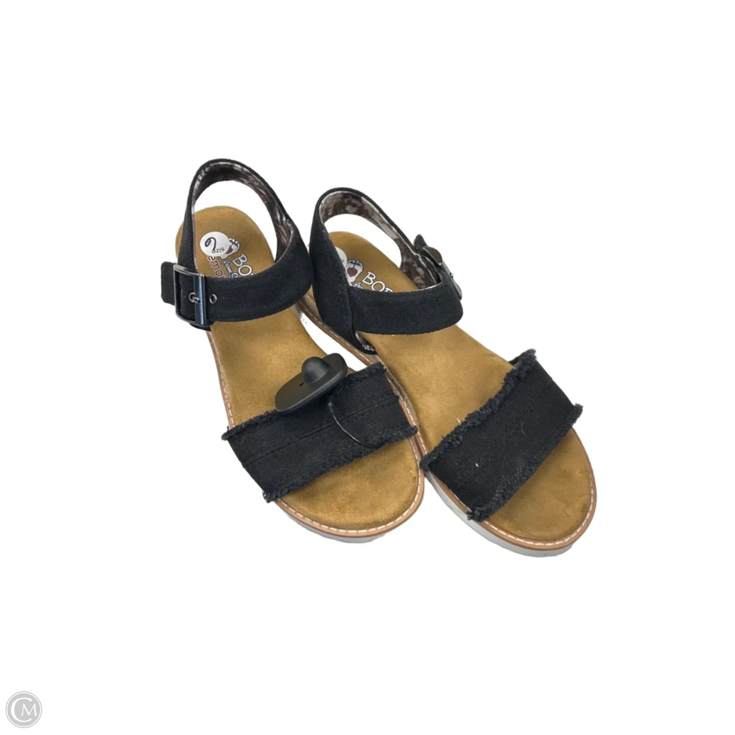 Sandals Flats By Bobs In Black & Brown, Size: 6