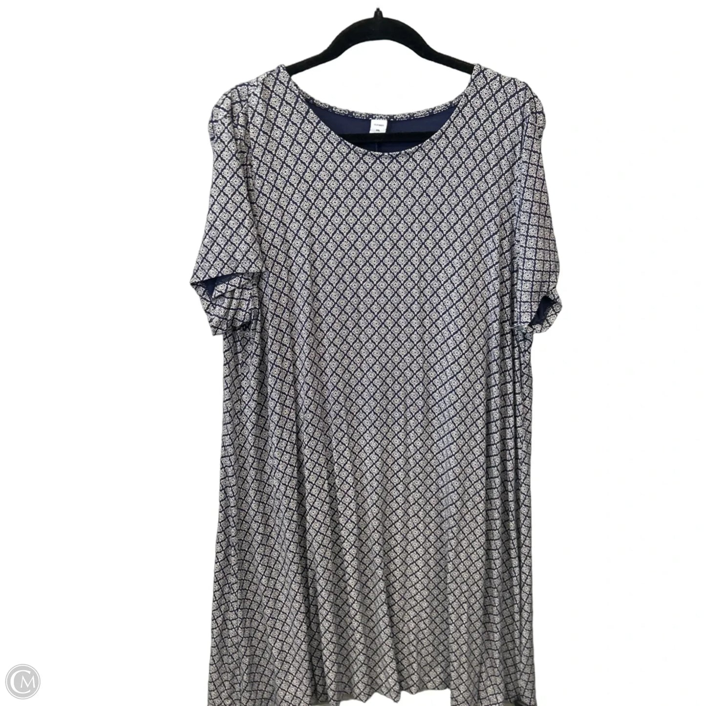 Dress Casual Midi By Old Navy In Blue, Size: Xxl
