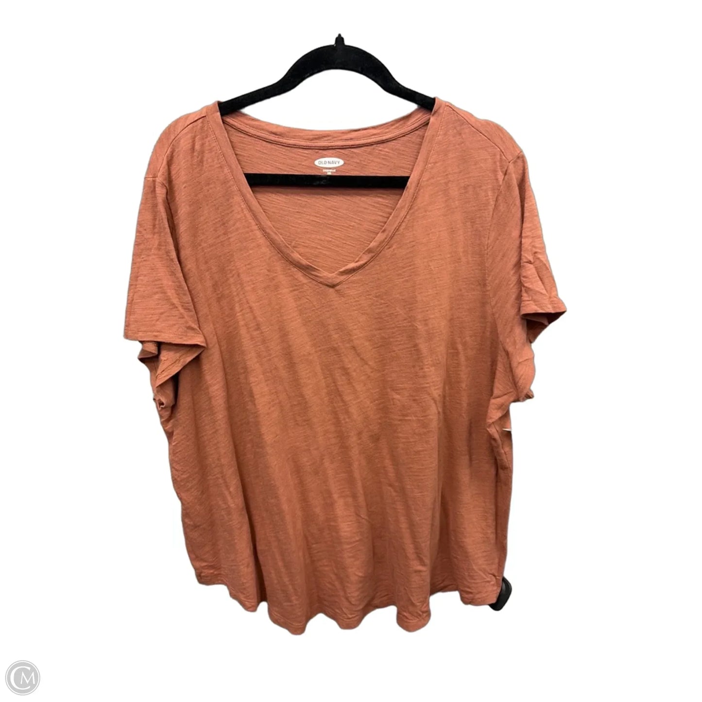 Top Short Sleeve Basic By Old Navy In Brown, Size: Xxl